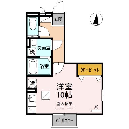 クレール　B棟（108） 間取り図画像