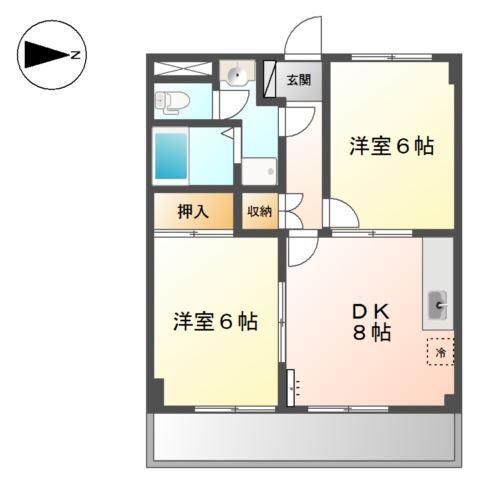 プリムローズ西野 間取り図画像