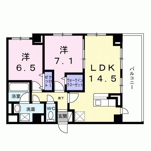 レジス城ノ堀（202） 間取り図画像