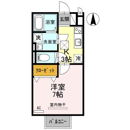 クレール　B棟（112） 間取り図画像