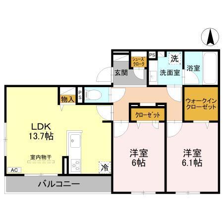 D-ROOM甲子園口（202） 間取り図画像