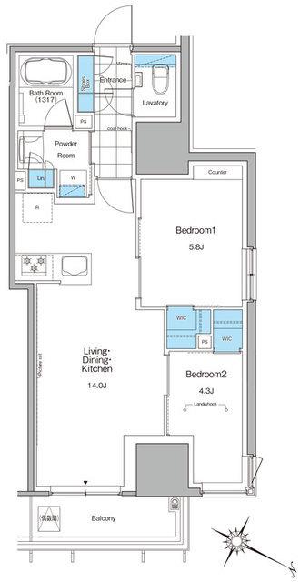 ルフォンプログレ北新宿（811） 間取り図画像