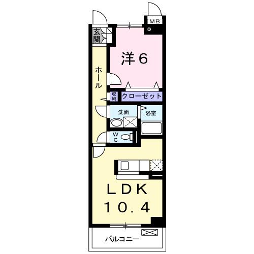 アニメート松下１号館（208） 間取り図画像