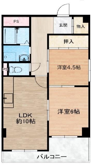 セレニティ武庫之荘（401） 間取り図画像