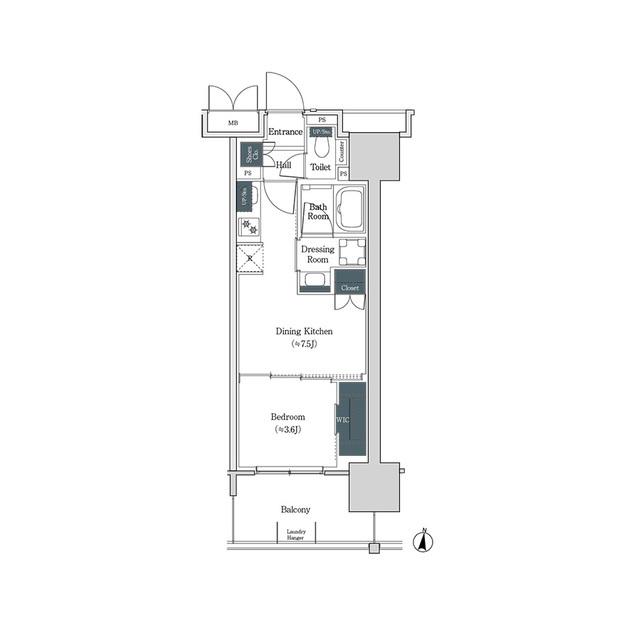 ブルックサイドレジデンス木場（705） 間取り図画像