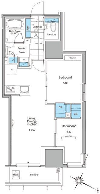 ルフォンプログレ北新宿（1109） 間取り図画像