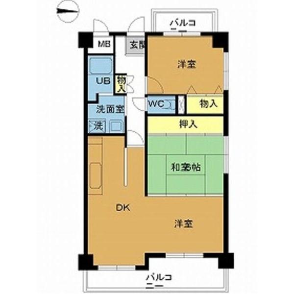 パラシオン武庫之荘（303） 間取り図画像