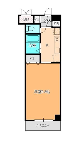 ウィステリアⅡ（301） 間取り図画像