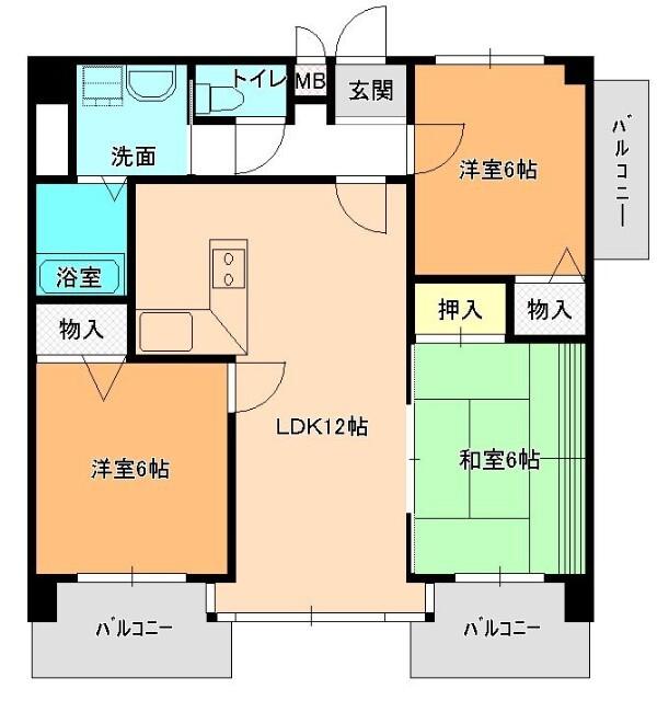 アトレ武庫（301） 間取り図画像