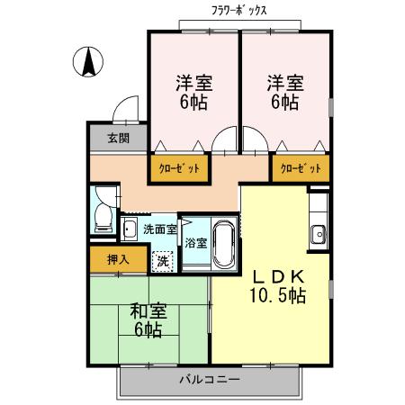 ルミエール　B棟（203） 間取り図画像
