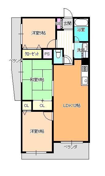 イーリス武庫之荘（203） 間取り図画像