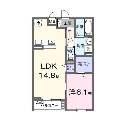 リヴァーサイド　ヴィラ（302） 間取り図画像