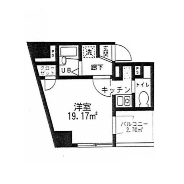 ポートフォリオ千住（302） 間取り図画像