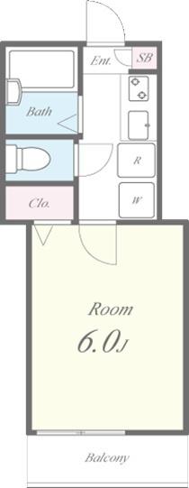 足立区千住緑町アパート 間取り図画像