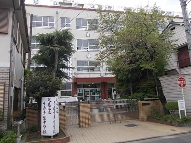 足立区立千寿青葉中学校：205m