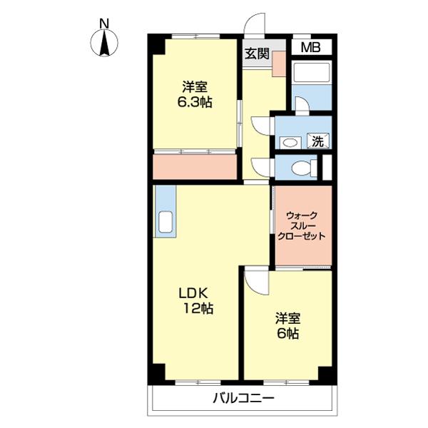 レジデンス政喜（0201） 間取り図画像
