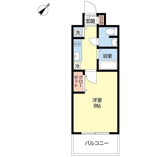 ＣＡＳＳＩＡ天神南（0608） 間取り図画像