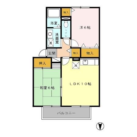 セジュール・フォーレ　B棟（205） 間取り図画像