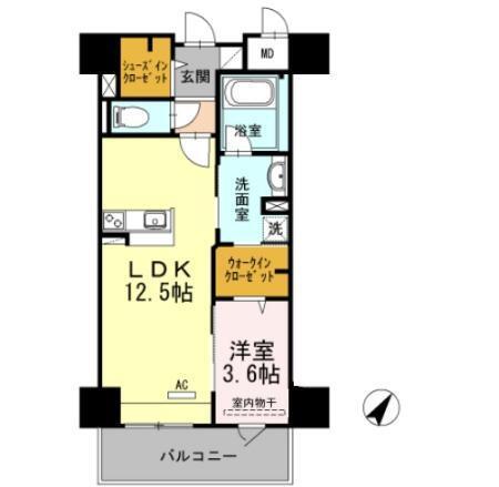 リーブル 博多駅前（1306） 間取り図画像