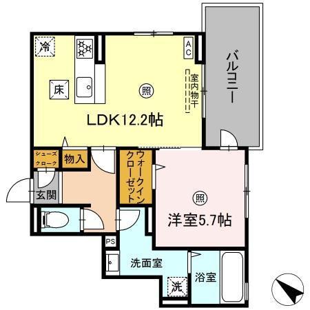 ラコルト板付（101） 間取り図画像