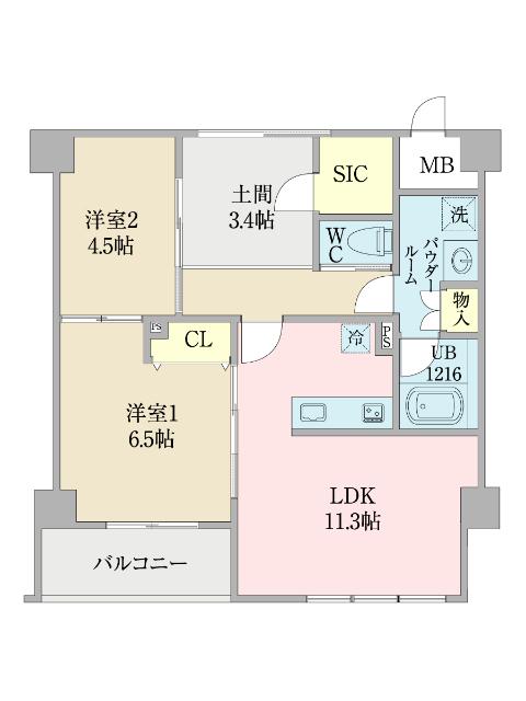 グランレジデンス大橋 間取り図画像