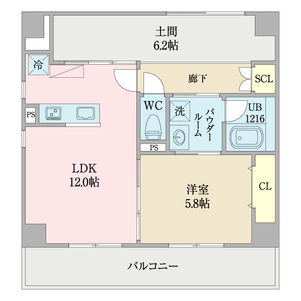グランレジデンス大橋 間取り図画像