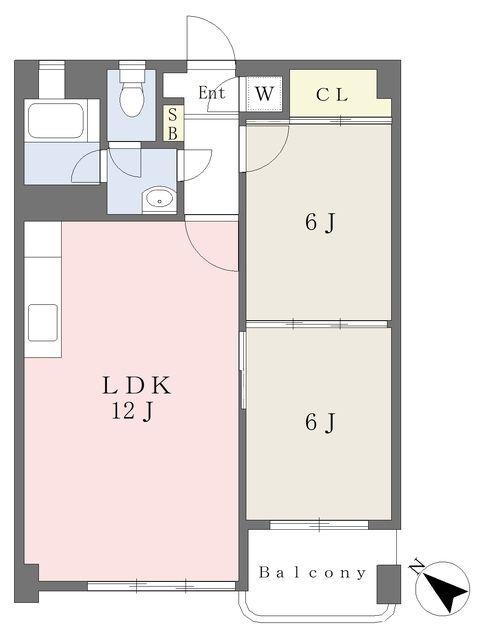 コモダビル（402） 間取り図画像