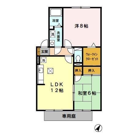 セジュールガーデン（102） 間取り図画像