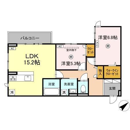 D-ROOMプラーナ（302） 間取り図画像