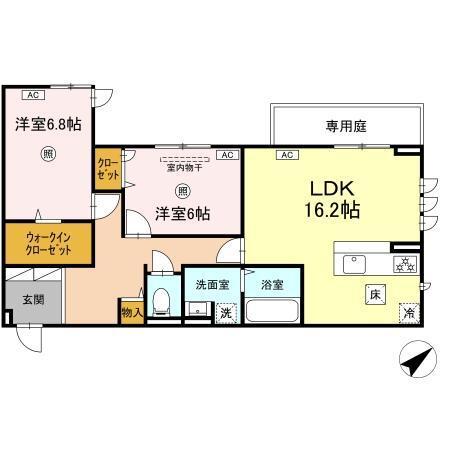 D-ROOMプラーナ（103） 間取り図画像