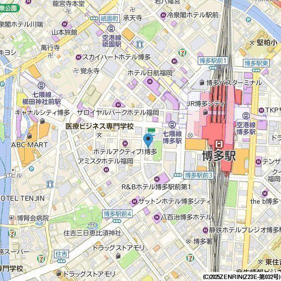 福岡市博多区博多駅前マンション 地形図・案内図