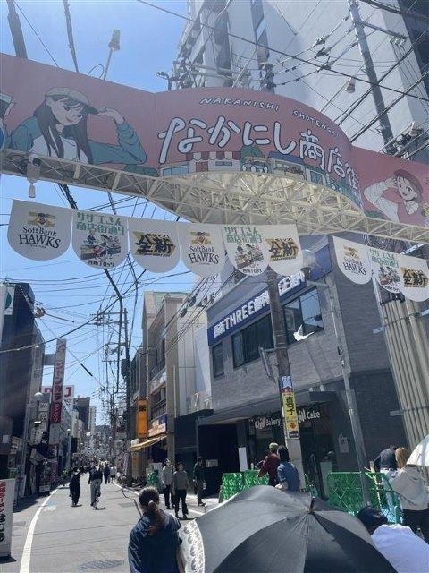 なかにし商店街：400m