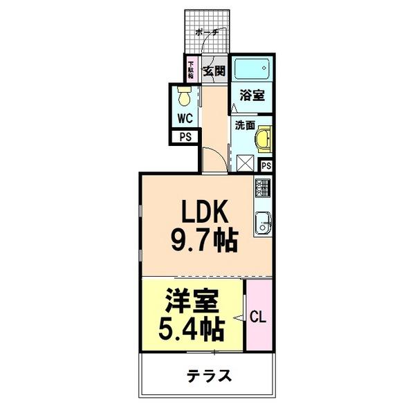 Sha Maison Ferio（102） 間取り図画像
