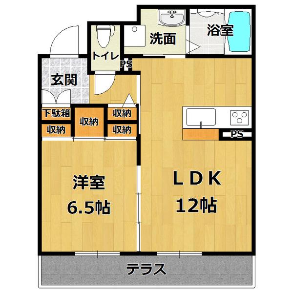 メゾン・ド・シャルロッテ（102） 間取り図画像