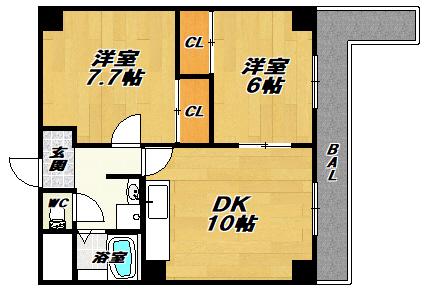 アビタコアⅠ（706） 間取り図画像