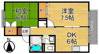 メゾンアベニール（202） 間取り図画像