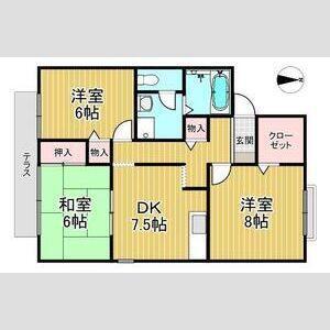 グリーンパーク鴻池（A101） 間取り図画像