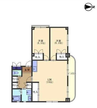 雅マンションⅠ（303） 間取り図画像