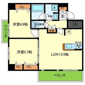 クリスタ荒牧（306） 間取り図画像