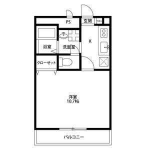 アンプルールフェールフリージア（303） 間取り図画像
