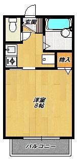 ハイツ山之内 間取り図画像