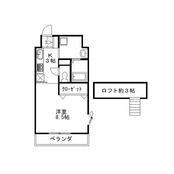 ラフィーネ伊丹Ⅲ 間取り図画像
