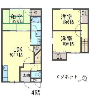 フライブルク瑞穂（403） 間取り図画像
