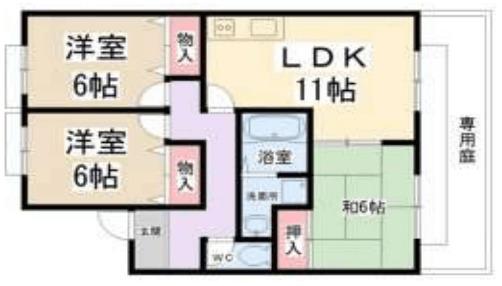 ローズマリータウン（101） 間取り図画像