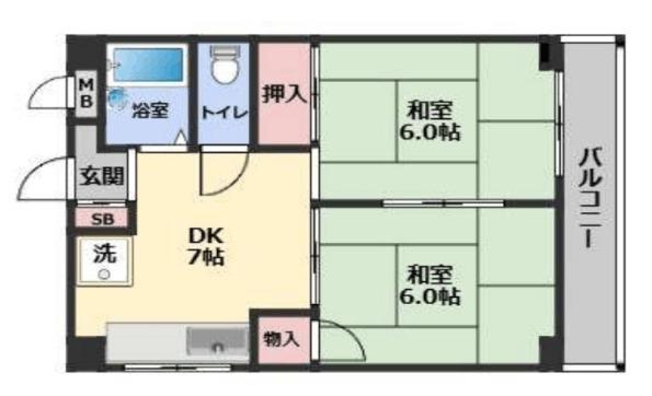 リーフ北野 間取り図画像