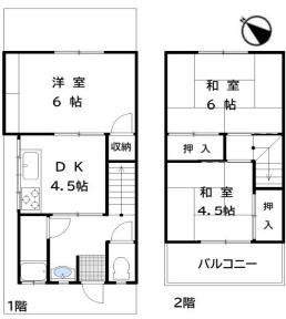 大野２丁目戸建 間取り図画像