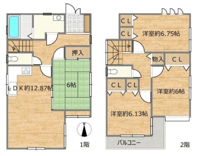 南野4丁目 間取り図画像