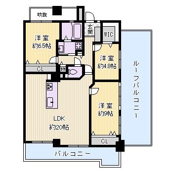 ライオンズマンション雲雀丘花屋敷第二 間取り図画像