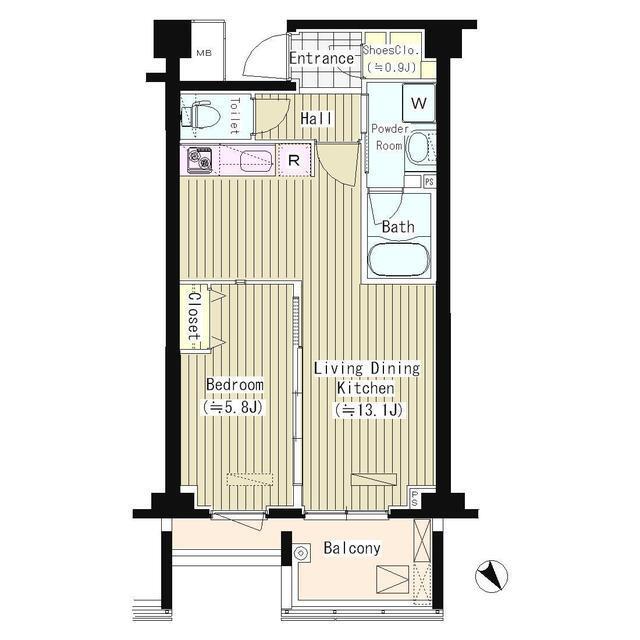 ＰＲＩＭＥ　ＵＲＢＡＮ　東中野　ＣＯＵＲＴ（209） 間取り図画像