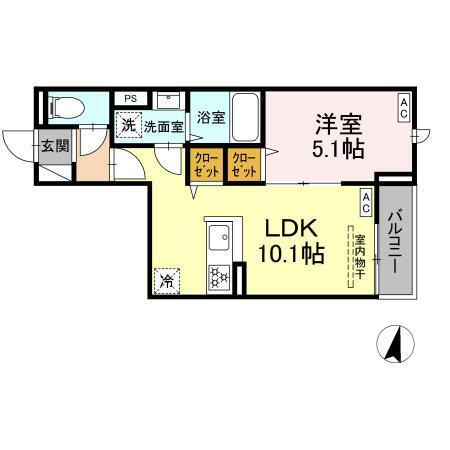 セレスティア若宮（202） 間取り図画像